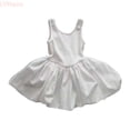 thumbnail image 1 of LYHaoo Girls Summer Dresses Casual Sleeveless Vest Dress For Toddler Kids Comfortable Stretchy Waist Outdoor Play Outfit，Dresses for Girls Sizes 1-2 Years White, 1 of 5