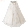 thumbnail image 1 of LYHaoo Girls Summer Dresses Elegant Mesh Gown Casual Party Wear Sleeveless Neckline Flowy Toddler Kids Outfit For Age 2 8，Toddler Dresses Sizes 4-6 Years Beige, 1 of 7