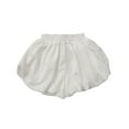thumbnail image 1 of LYHaoo Girls Summer Shorts For Toddlers And Kids Elastic Waist Comfortable Outdoor Play Short Pants For Baby To 5 Years Summer Shorts Sizes 18-24 Months White, 1 of 3