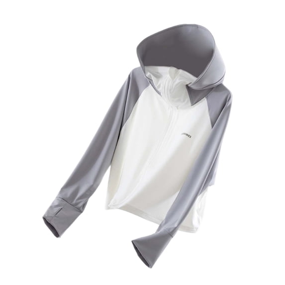 LYHaoo Girls Sun Jacket Lightweight Breathable Blocking Outerwear For Kids Soft Comfortable Summer Spring Casual Wear Sizes 10-11 Years Gray(Big Kid)