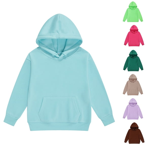 LYHaoo Hoodie Sweatshirt for Girls and Boys Oversized School Uniform Pullover Hooded with Pockets,2-3 Years