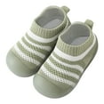 thumbnail image 1 of LYHaoo Infant Girls Boys Kids Leisure Shoes Mesh Soft Bottom Breathable Slip On Sport Shoes Socks Shoes Sizes 4.5 Green(Toddler), 1 of 6