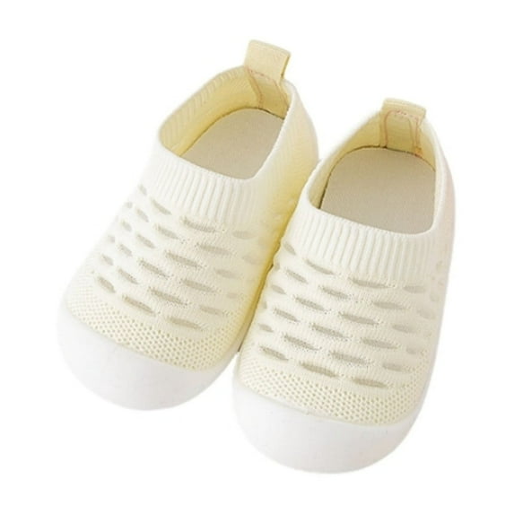 LYHaoo Toddler Shoes Hollow Out Breathable Socks Shoes Soft Sole Non Wear Out Toddler Floor Shoes Sizes 9 Yellow(Little Kid)