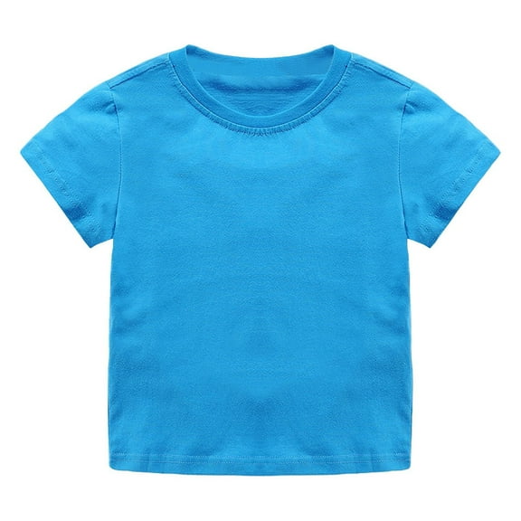 LYHaoo Kids Boys and Girls Cotton T-Shirts Short Sleeve Basic Tops for Toddlers Sizes 3-4 Years Multicolor