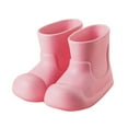 thumbnail image 1 of LYHaoo Kids Rain Boots For Boys Non Slip Lightweight Comfortable Outdoor Play Shoes Toddler To Youth Sizes Sizes 8.5 Pink(Little Kid), 1 of 4
