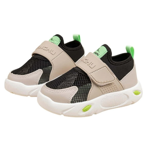 LYHaoo Kids Running Shoes Boys Lightweight Breathable Mesh Sneakers For Toddler Boys Soft Sole Comfortable Casual Walking Shoes For Daily Wear Sizes 8.5 Black(Little Kid)