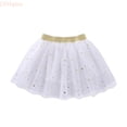 thumbnail image 1 of LYHaoo Kids Tulle Tutu Skirt With Glitter Print Star Princess Party Skirt For Girls 1 10 Years Girls Cute Skirt,Sizes 8-10 Years, 1 of 4