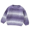 thumbnail image 1 of LYHaoo Slim Fit Sweater Baby Boys Girls Sweaters Knit Tie Dye Pattern Soft Warm Toddler Children's Sweater Pullover Coat 12-18 Months(Purple), 1 of 6
