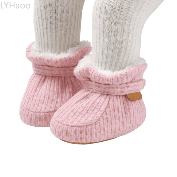 LYHaoo Soft Baby Sneakers For And Toddlers Breathable Easy Hook And Loop Closure Flexible Sole First Walking Shoes Sizes 4 Toddler Pink(0-6 Months)