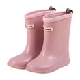 thumbnail image 1 of LYHaoo Spring Summer And Autumn Children's Short Boots With Mid Calf Length Lightweight And Elegant Featuring Smooth Curved Design Suitable For Rain . Sizes 12 Pink(Little Kid), 1 of 6