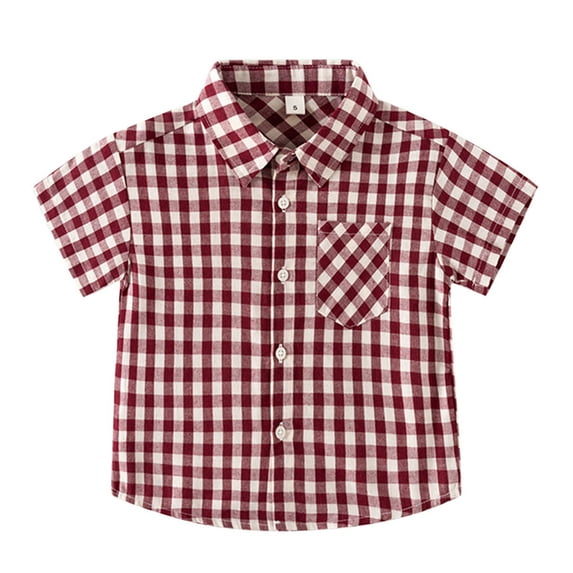 LYHaoo Summer Toddler Boys Girls Short Sleeve Cartoon Prints T Shirt Tops Clothes Stretch Casual Sizes 3-4 Years Red