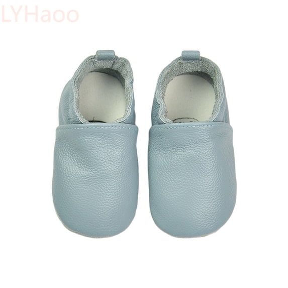 LYHaoo Toddler Barefoot Shoes Crawling Shoes Baby First Walking Shoes Girls Boys Slippers Crawling Shoes Soft Leather With Suede Soles Shoes Sizes 7 Blue(Toddler)
