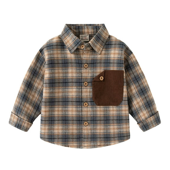 LYHaoo Toddler Boys Girls Long Sleeve Casual Letter Prints Gentleman Tops Holiday Shirts T Shirt Holiday Summer Sizes 3-4 Years Blue