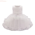 thumbnail image 1 of LYHaoo Toddler Girls Sleeveless Prints Dress Dance Party Dresses Clothes,Casual Floral Dresses Sizes 3-6 Months White, 1 of 6