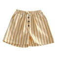 thumbnail image 1 of LYHaoo Toddler Kids Baby Boys Girls Jogger Shorts Summer Casual Solid Shorts Active With Pockets Casual Flowy Pants Sizes 18-24 Months Yellow, 1 of 6