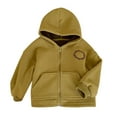 thumbnail image 1 of LYHaoo Toddler Kids Baby Girls Boys Hooded Coat Jacket Outerwear Zipper Warm Winter Outwear Hooded Sweatshirt Sizes 9-10 Years Green, 1 of 4