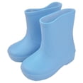 thumbnail image 1 of LYHaoo Toddler Rain Boots Girls Baby Kids Shoes Boys Rain Boots Lightweight Adorable Cute Solid Rubber Mud Boots Sizes 7.5 Blue(Little Kid), 1 of 5