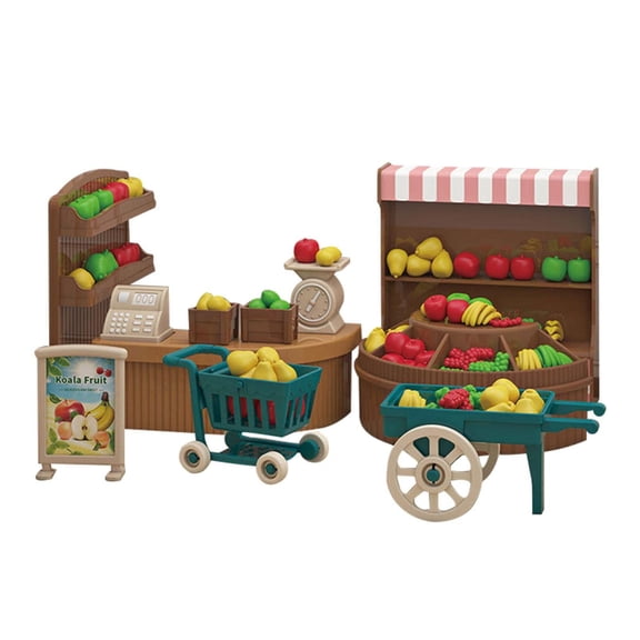 ​LYINGF 1:12 Miniature Dollhouse Furniture Set - DIY Assemble Decorations for Bedroom Scenes, Parent-Child Interaction Props for Kids Ages 4+ Creative Play