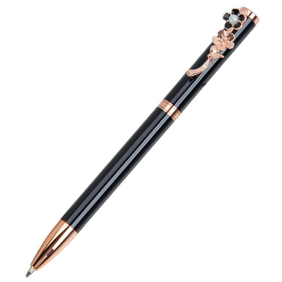 LYINGF 1 PCS Ballpoint Pen, Metal Pen for Journaling and Writing, Retractable Fancy Pen, Pretty Cute Pen for Office with Super Soft Grip, Ball Point Pen for Comfortable Retractable Use
