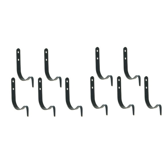 LYINGF 10 Pack Iron Wall Hooks,Heavy Duty Metal Decorative Hangers,Handmade Blacksmith Style,Wall Mounted for Coat,Towel,Kitchen Utensil,Farmhouse Decor,Cast Iron Hooks for Hanging,Laundry Room