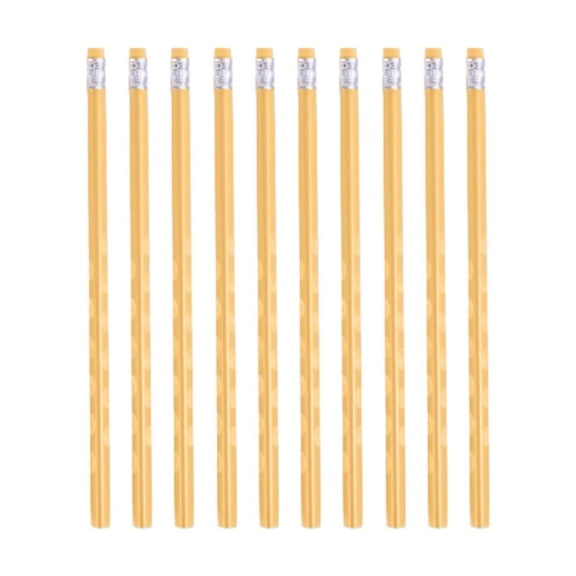LYINGF 10 Pcs Portable Pencils of Supplies with Eraser Unsharpened HB Pencils, Stationery Bulk for Classroom Reward Party Supplies Gift and Exam art Learning Office Sketching