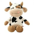 thumbnail image 1 of LYINGF 12" Cow Plush Toy Stuffed Animal, Soft Fluffy Hugging Pillow Doll for All Ages, Cuddly Throw Plushie Friend for Kids Adults, Birthday Valentines Gift, Plushie Cushion Decor, 1 of 9