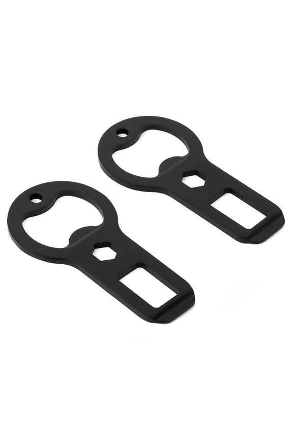 2 Pcs Multi-Functional Bottle Opener Keychain, Portable Seat Belt Cutter, Stainless Steel Beer Cap Opener Key Chain for Bartender, Bar, Kitchen, Outdoor Camping, Restaurant, Gift