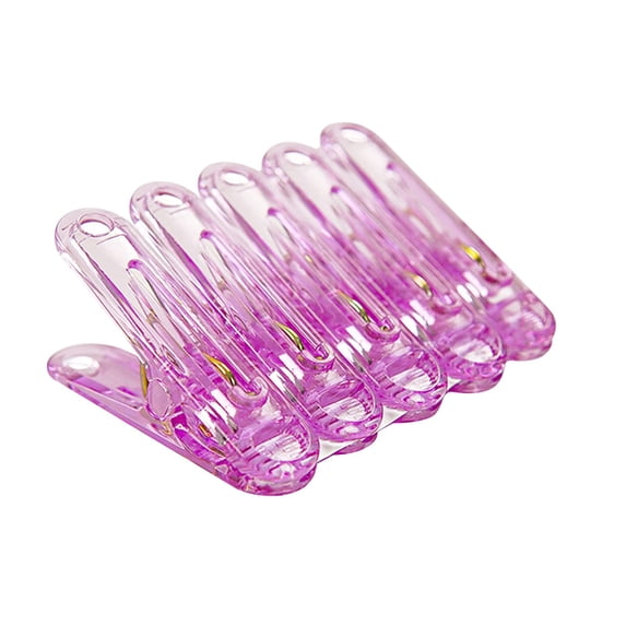 LYINGF 20 PCS Clear Acrylic Transparent Sewing Clips,Multifunctional Quilting Clamps for Fabric,Crafts and DIY Projects,Plastic Bag Clips with Storage Pouch,NonSlip Grip for Holding Material Layers