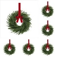 thumbnail image 1 of LYINGF 27cm Christmas Wreath Door Hanger for Indoor Decor - Festive Greenery Arrangement with Berry Accents, Traditional Holiday Welcome Sign for Entryways, 1 of 9