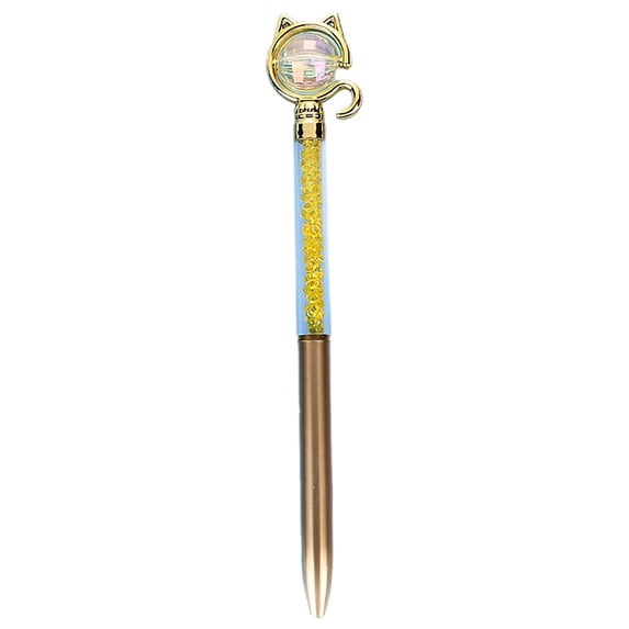 LYINGF 2ml Creative Cat Shaped Ballpoint Pen, Cute Interesting Design Smooth Writing Colorful Ink, for Business Travel Office Supplies, Novelty Pen, Gift Idea, Fun Writing Tool,Retractable