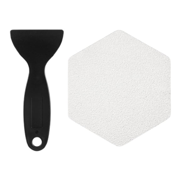 LYINGF 36-Piece Shower Floor NonSlip Stickers,Hexagon Shape with Strong Adhesive and Scraper,Anti-Slip for Tub,Pools,Stairs,Invisible,Durable,Bathroom Safety,Bathtub Grip,Floor Decals,Non-Slip Pads