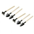 thumbnail image 1 of LYINGF 6 Pcs Garden Tools Mini Gardening Kit Plant Potted Flower Gadget Wooden Handles for Transplanting Seedlings, Cultivating and Weeding Flowers and Vegetable Seedlings, 1 of 9