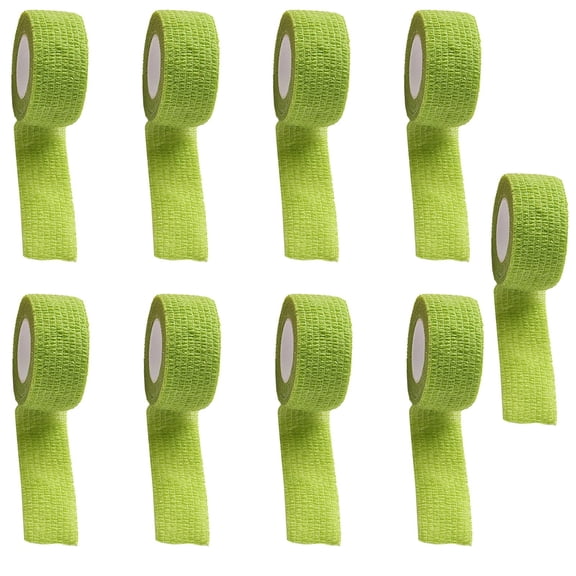 LYINGF 9 Pack 1" Adhesive Wrap Stick Wrap for Ankle Wrist Finger Wrap Power for Compression for Sports Injury, Strain, Knee & Wrist, Ankle Sprains & Swelling First Aid Bandage Tape