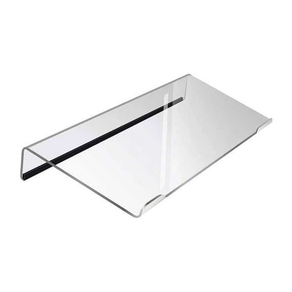 LYINGF Acrylic Keyboard Holder and Stand, Tilt PC Keyboard Stand for Ergonomic Typing, Clear Computer Keyboard Riser for Home and Office Desk Organization, Stable and Durable Design
