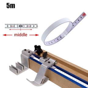 LYINGF Adhesive Measuring Tape,Steel Peel and Stick Tape Measure with Imperial Metric Scales,Left Right Reading Ruler for Workbench,Table Saw,Drafting Table,Workshop Ruler, Adhesive Ruler