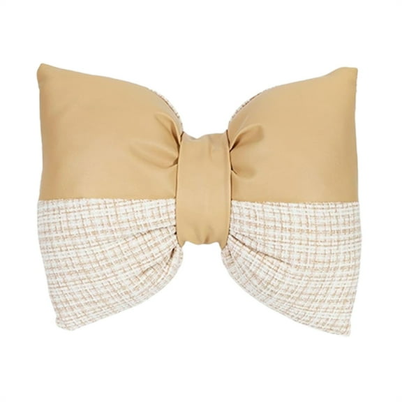 ​​LYINGF​​ Bowknot Throw Pillow - Cute Bow Shaped Lumbar Pillow for Sofa, Decorative Bow Cushion for Couch, Bed, Living Room, Bedroom, and Car Backrest Support