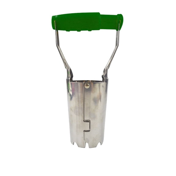LYINGF Bulb Planter with Depth Mark Ideal Bulb Transplanter Sturdy Stainless Steel Gardening Bulb Transplanter Tool with Depth Mark and Soil Release Handle for Planting Bulbs