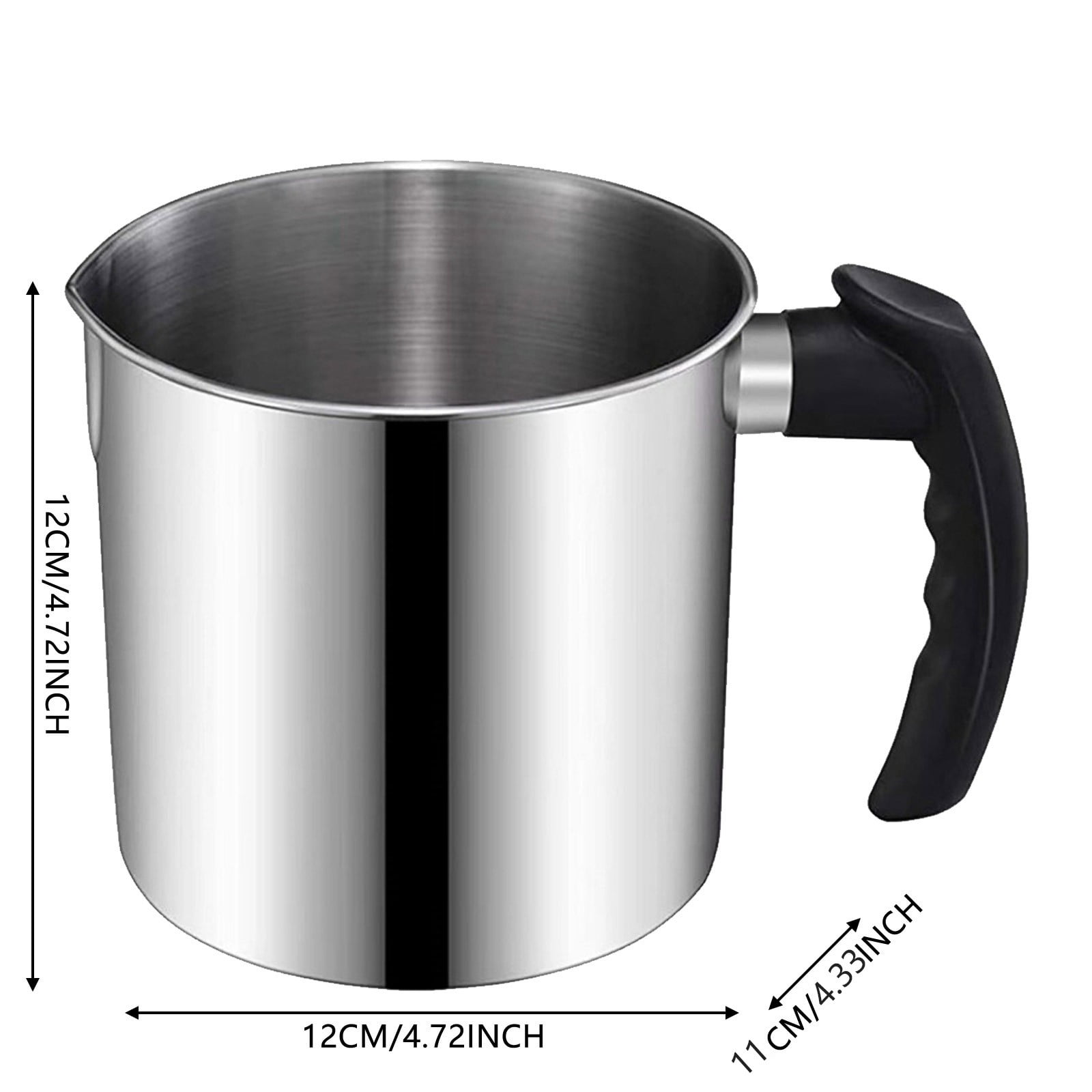 LYINGF Candle Making Pouring Pot Double Boiler, 304 Stainless Steel Wax Melting Pot Pitcher with Heat-Resistant Handle, High Heat Wax Melter for DIY Candle Supplies, Soap Making, Crafting