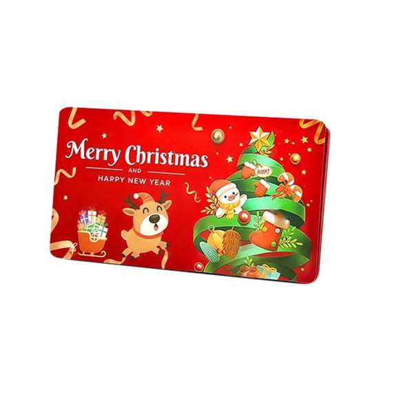 LYINGF Christmas Card Holder with 8 Slots - Tabletop Display Organizer for Xmas Greeting Cards and Envelopes, Festive Holiday Decor for Home and Office Tabletop Arrangements