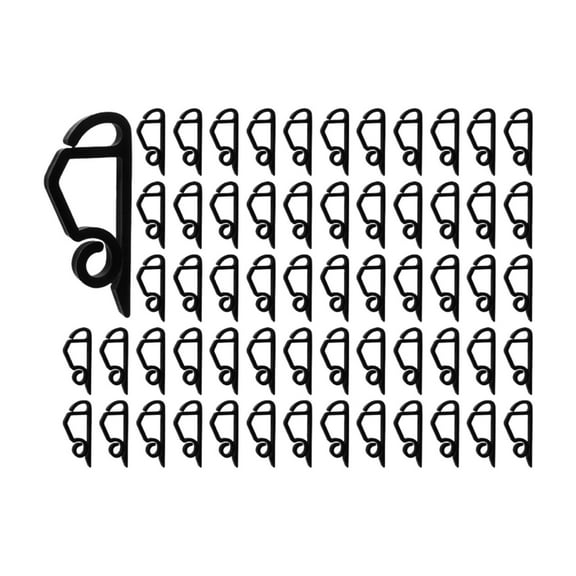 LYINGF Christmas Light Hooks - 50Pcs Outdoor Light Hanging Brackets and Stands, Durable Christmas Light Clips for Roof, Gutter and Wall Installation, Weather-Resistant Decorative Light Holders