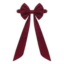 LYINGF Christmas Red Chair Bows - Elastic Velvet Sashes for Banquet and Event Decor, Festive Chair Covers for Christmas Parties, Weddings and Holiday Events