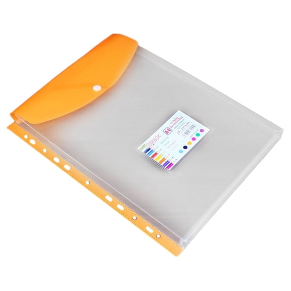 LYINGF Clear 3-Ring Binder Pockets, Letter-Size Transparent Data Bags with Zipper, PVC Loose Leaf Document Folders for Organizing Papers, Business, Travel, Home Office Supplies, Sheet Protectors