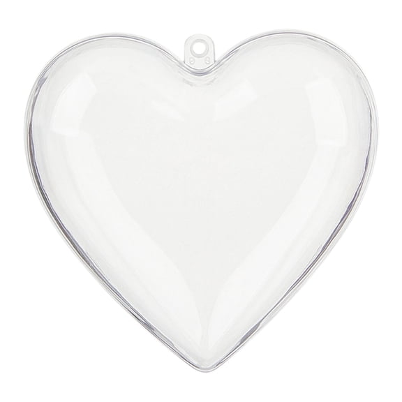 LYINGF Clear Fillable Drop Ornaments with Hole - Transparent Christmas Baubles for Personalized Decor, Hanging Decorative Ornaments for Tree Decorating, DIY Christmas Craft Supplies