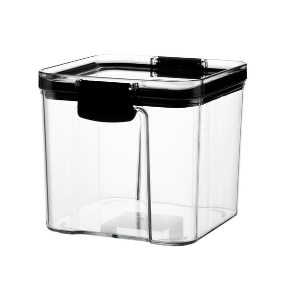 LYINGF Clear Kitchen Storage Box, Sealed Food Preservation Plastic Container with Airtight Lid for Grains, Dry Food, Pantry Organization and Kitchen Storage
