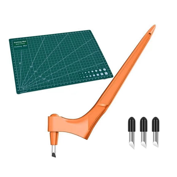 LYINGF Craft Cutting Tools Pen,Stainless Steel Handheld Paper Cutter,3 Cutter Heads for Stencils Scrapbooks DIY Crafts,Art Project Tool,Precision Rotary Craft Knife Pen,Swivel Blades Craft Cutter