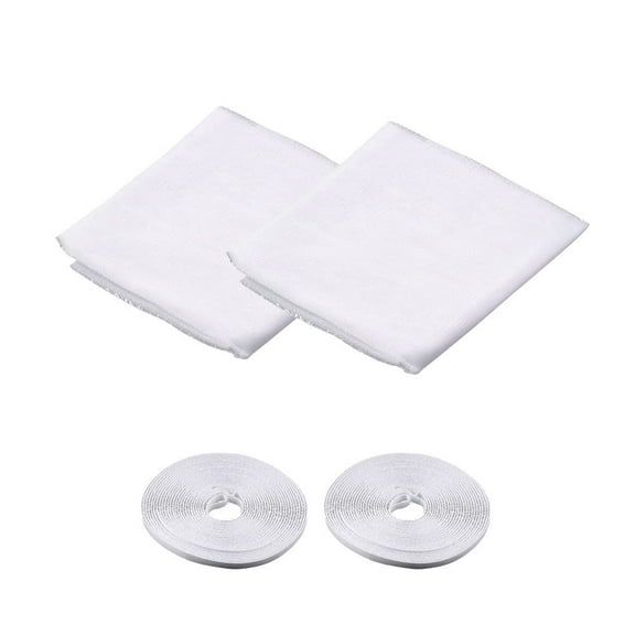 LYINGF DIY -Adhesive Window Screen Netting Mesh Insect Fly Mosquito Net Curtain,Fitted to Multiple Windows,DIY Self-Adhesive Window Screen Netting Mesh Curtain, White