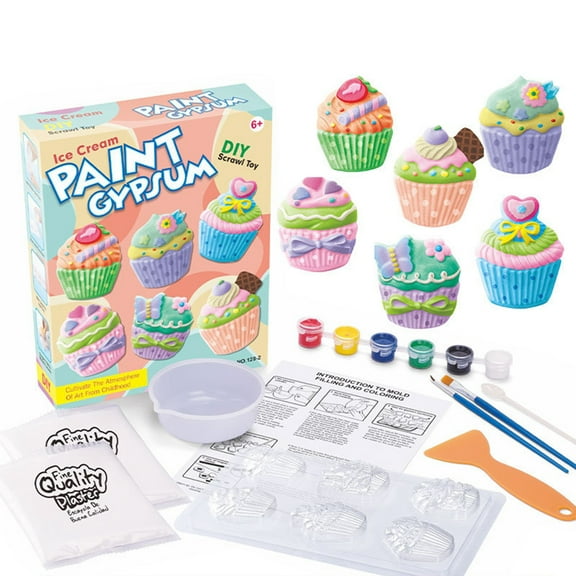 ​​LYINGF DIY Gypsum Painting Kit for Kids 7+ - Animal/Car/Starry Craft Sets with Sculpting Tools, Creative Expression Gift for Boys and Girls Artistic Development​​