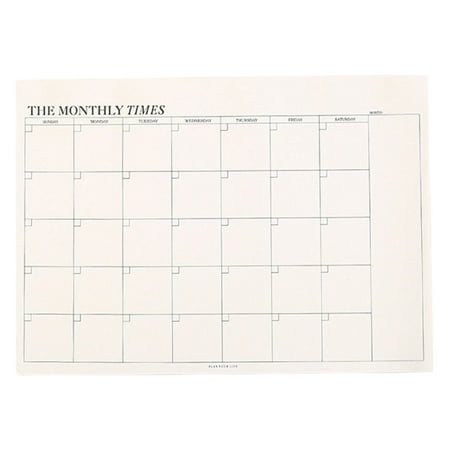 LYINGF No Date Calendar, Multi-Use Calendar for Home, Kitchen, or Desk, Essential Event Organizer for Family Holiday Scheduling and Planner Memo To Do List (Including 60 Sheets of Paper)
