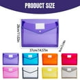 thumbnail image 1 of LYINGF Documents Holder and Envelope Folder, Transparent Plastic Certificate File Storage Bag with Button, A4 Size Waterproof Document Organizer for Legal Papers, Certificates, Important Documents, 1 of 4