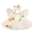 thumbnail image 1 of ​​LYINGF Doll Clothes Set Compatible with 15-17cm Doll, Summer White Dress Princess Dress Outfit Set Clothing with Rose Flower Headpiece, Doll Clothe & Accessories, 1 of 9